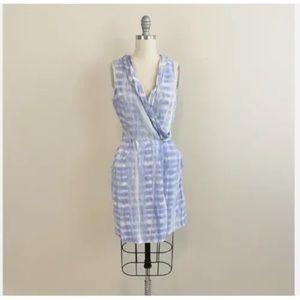 Calypso St. Barth Blue Tie Dye Wrap Dress - size Extra Small